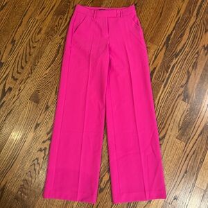 Express Editor Pink Relaxed Trouser Mid-Rise Pants - Size 0